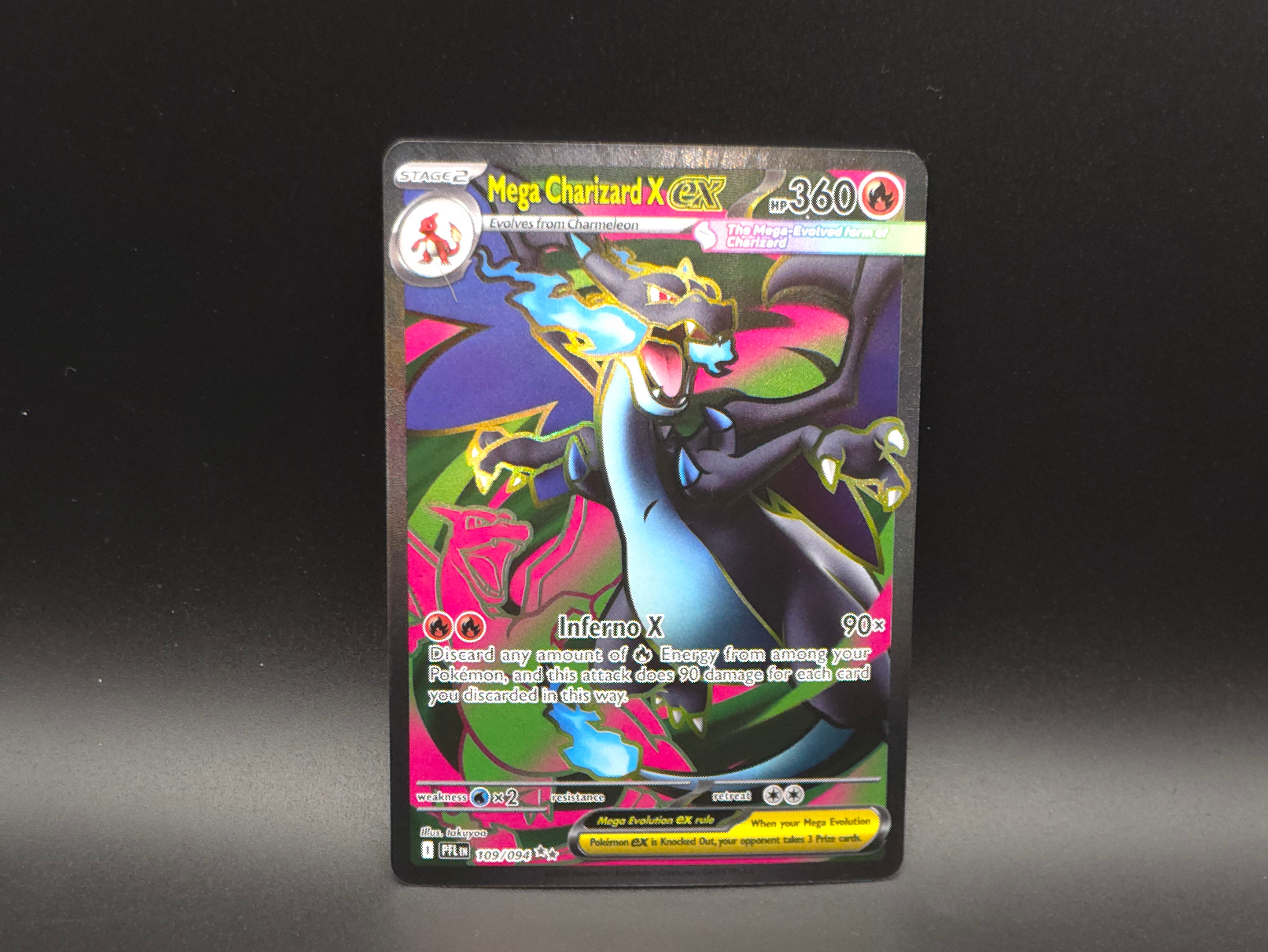 Mega Charizard X ex - 109/094 - Mega Evolutions: Phantasmal Flames - Pokémon TCG
