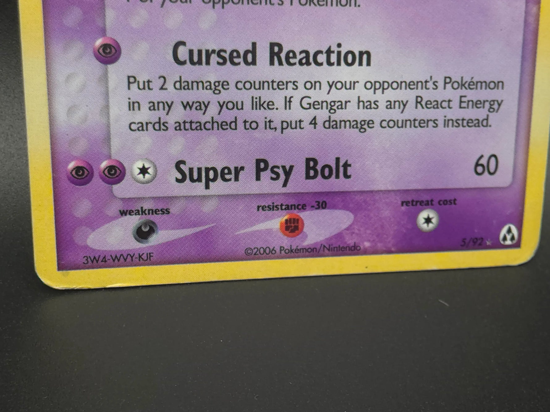 Gengar - 5/92 - Holo - EX Ruby & Sapphire: Legend Maker - Pokémon TCG