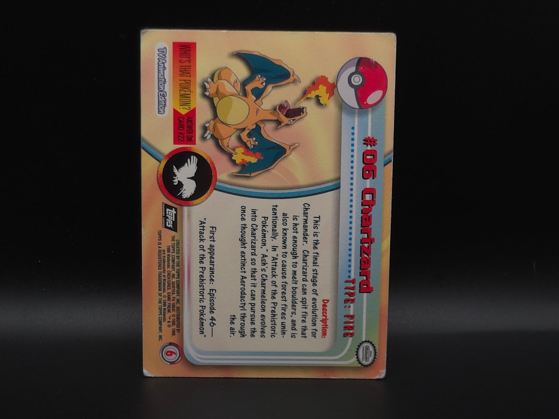 Charizard - #06 - Topps: Pokémon Trading Cards series 1 - Pokémon TCG