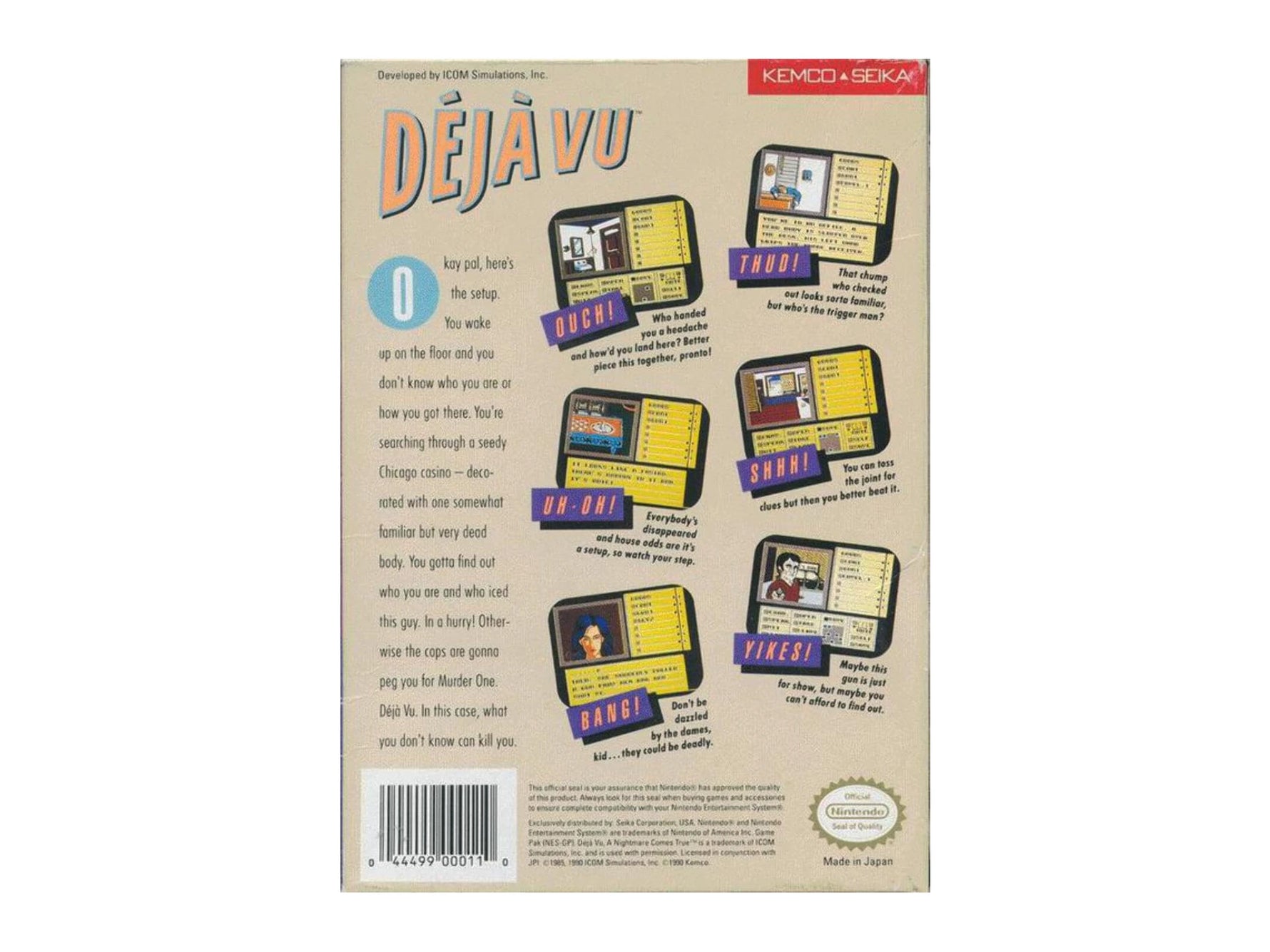 Deja Vu (PAL) (NES) (CIB)