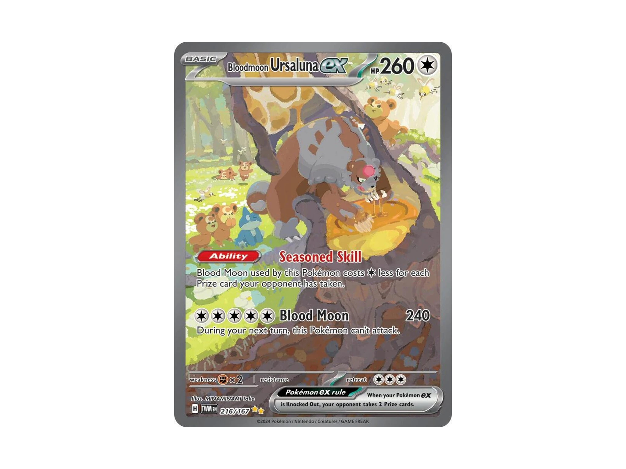 Bloodmoon Ursaluna ex - 216/167 - SV06: Twilight Masquerade (TWM) - Pokémon TCG