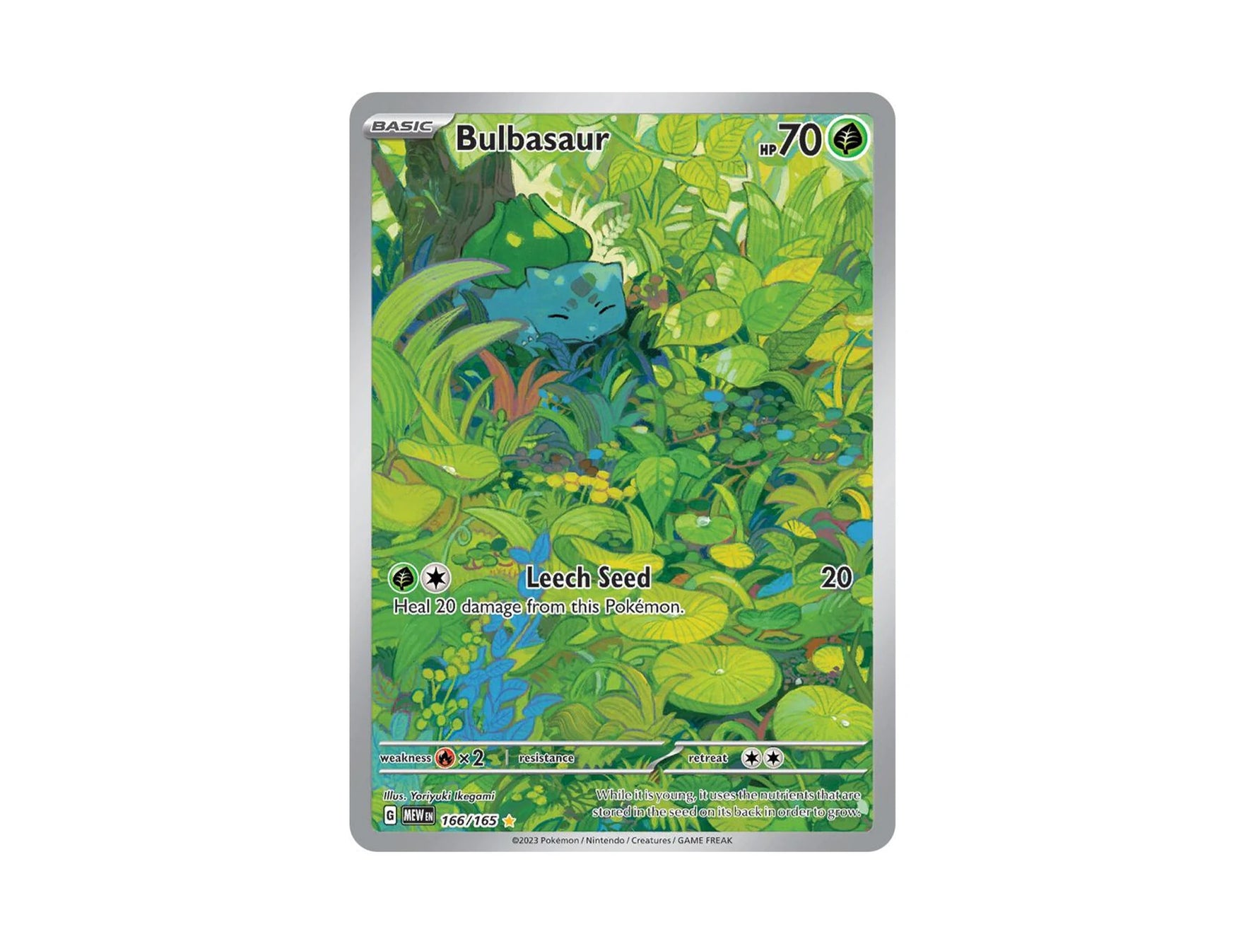 Bulbasaur - 166/165 - EN: Scarlet &amp; Violet 151 (MEW) - Pokemon TCG 