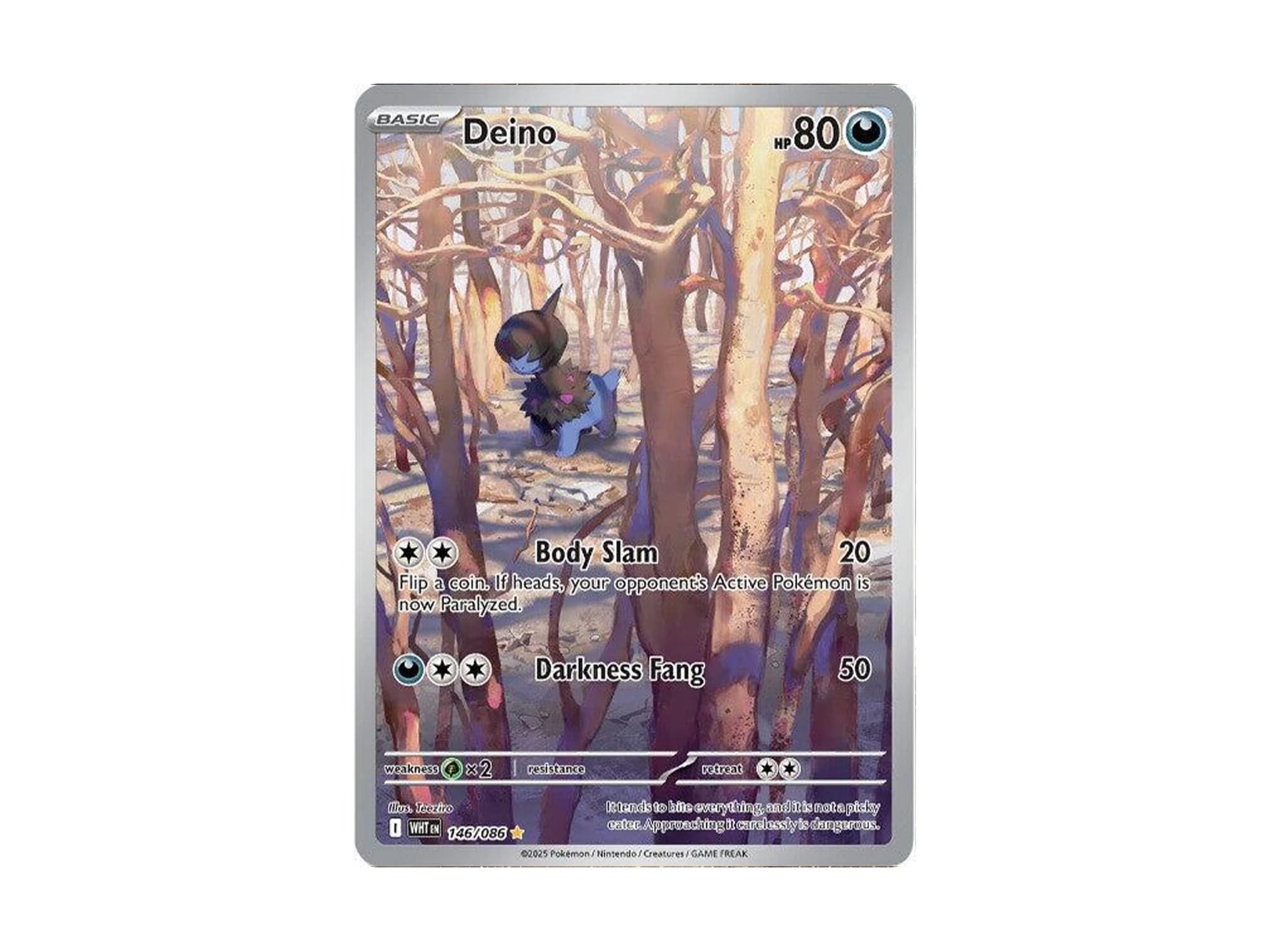Deino - 146/086 - SV: White Flare (WHT) - Pokemon TCG 