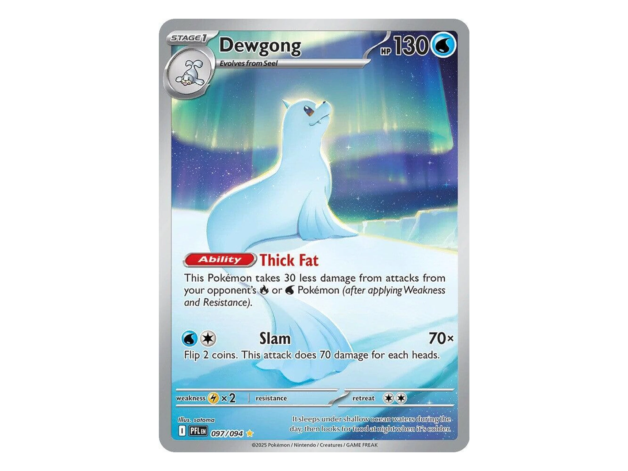 Dewgong - 097/094 - ME02: Phantasmal Flames (PFL) - Pokémon TCG