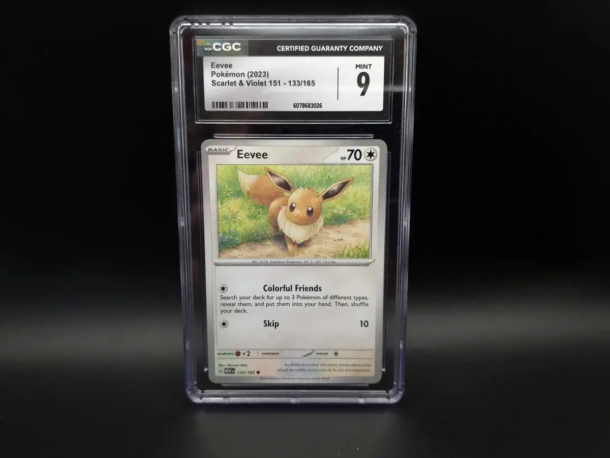 Eevee - 133/165 - MEW: Pokémon 151 - Pokémon TCG (CGC 9) - Pennybridge Collectibles