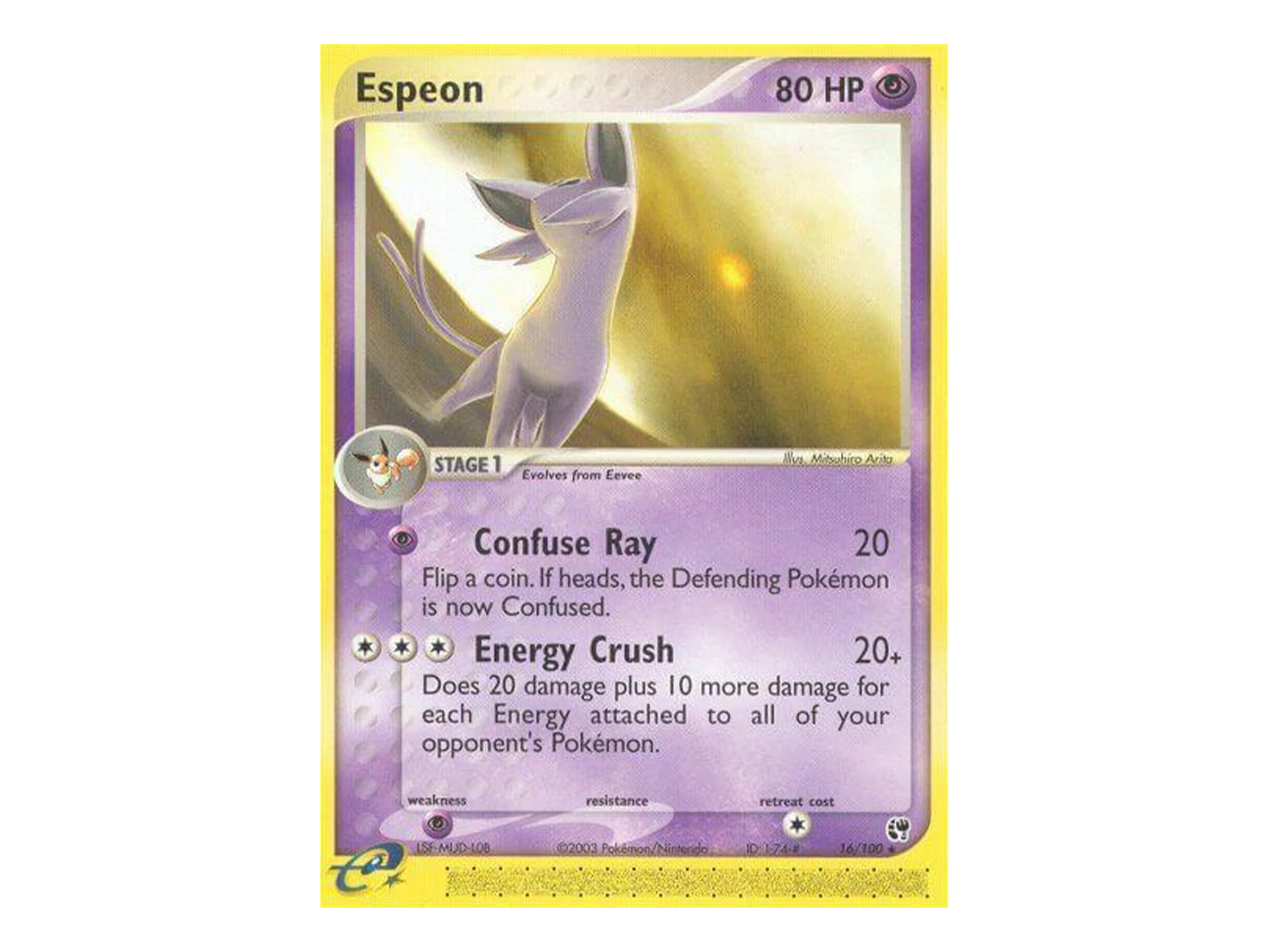 Espeon 16/100 Non-holo - Sandstorm (SS) - Pokémon TCG (LP)