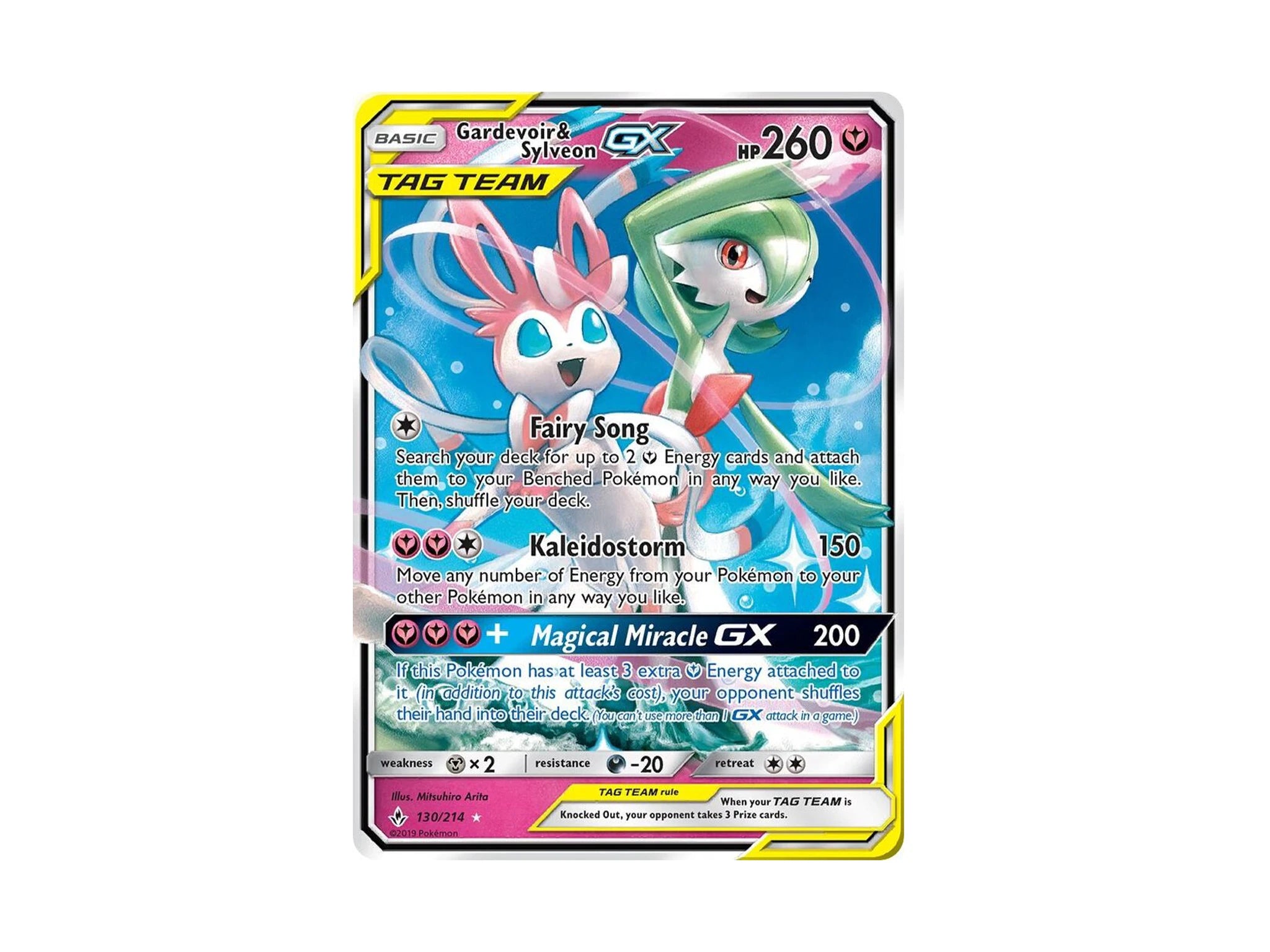 Gardevoir &amp; Sylveon GX 130/214 - SM - Unbroken Bonds (SM10) - Pokémon TCG 
