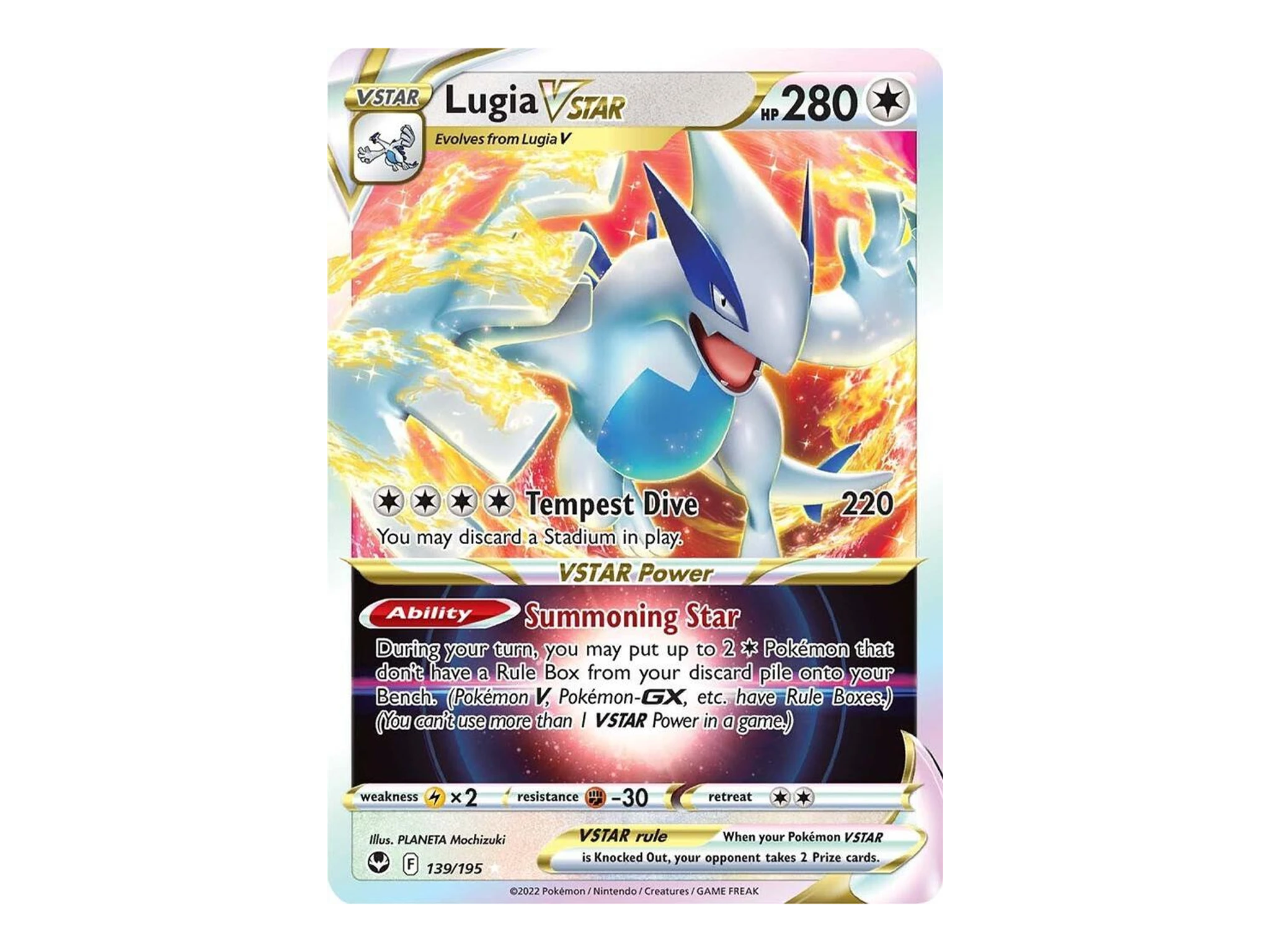 Lugia VSTAR 139/195 - SWSH12: Silver Tempest (SWSH12) - Pokémon TCG
