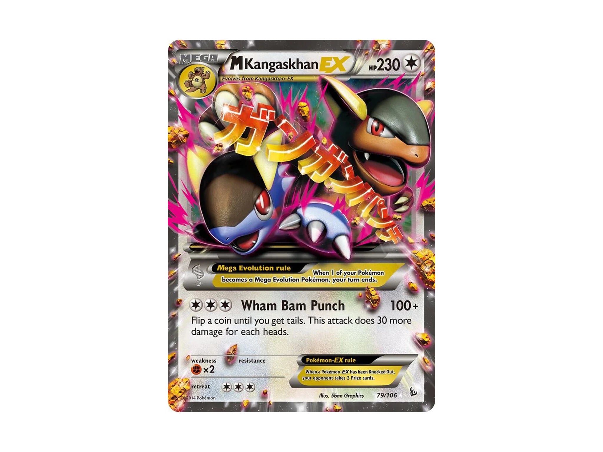 M Kangaskhan EX 79/106 - XY - Flashfire (FLF) - Pokemon TCG