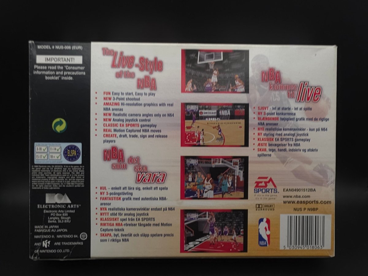 NBA Live 99 (N64) (PAL) (Komplett/CIB) (Begagnat) - Pennybridge Collectibles