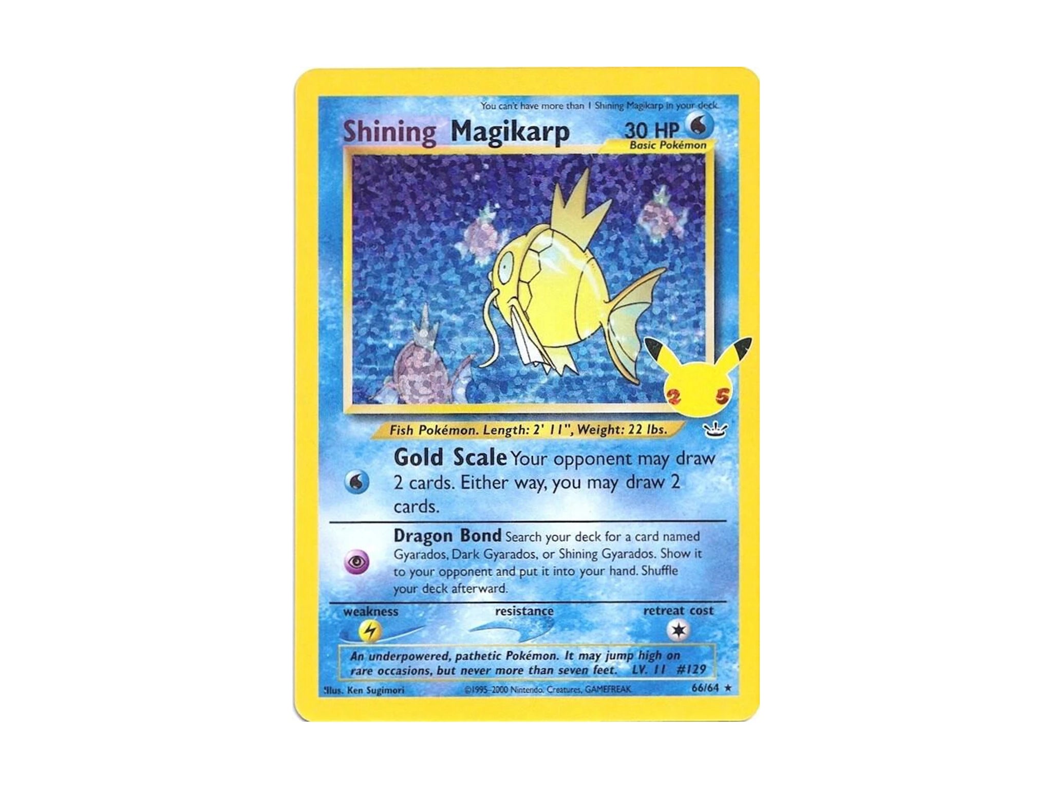 Shining Magikarp 66/64 - Celebrations: Classic Collection (CCC) - Pokemon TCG