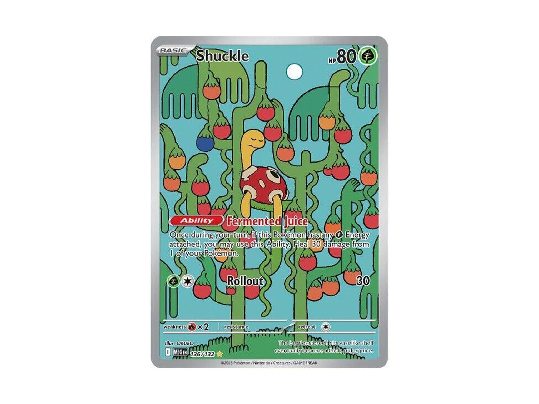 Shuckle - 136/132 - ME01: Mega Evolution (MEG) - Pokemon TCG 