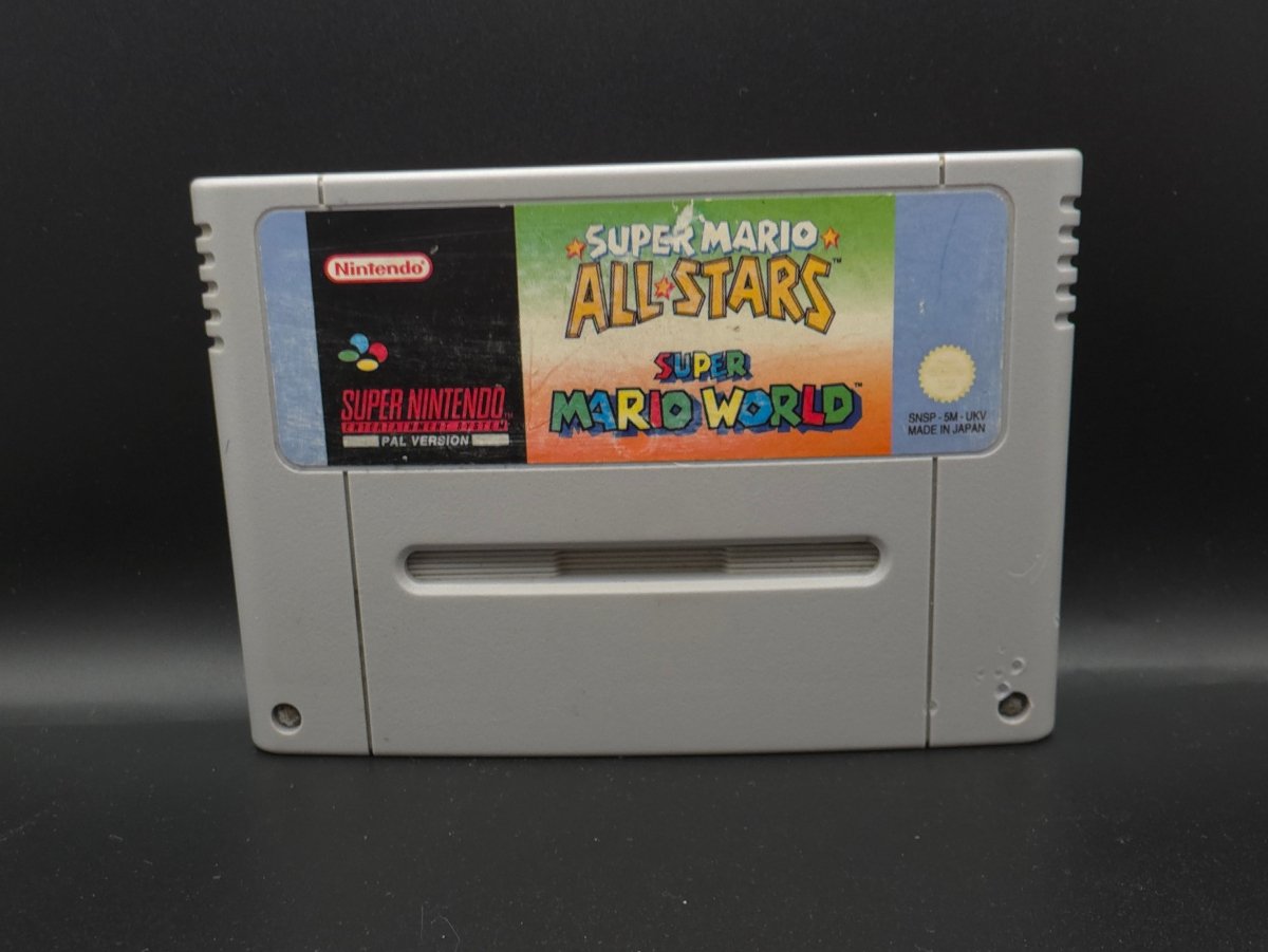 Super Mario All - Stars + Super Mario World (SNES) (PAL/UKV) (Endast kassett) (Begagnat) - Pennybridge Collectibles