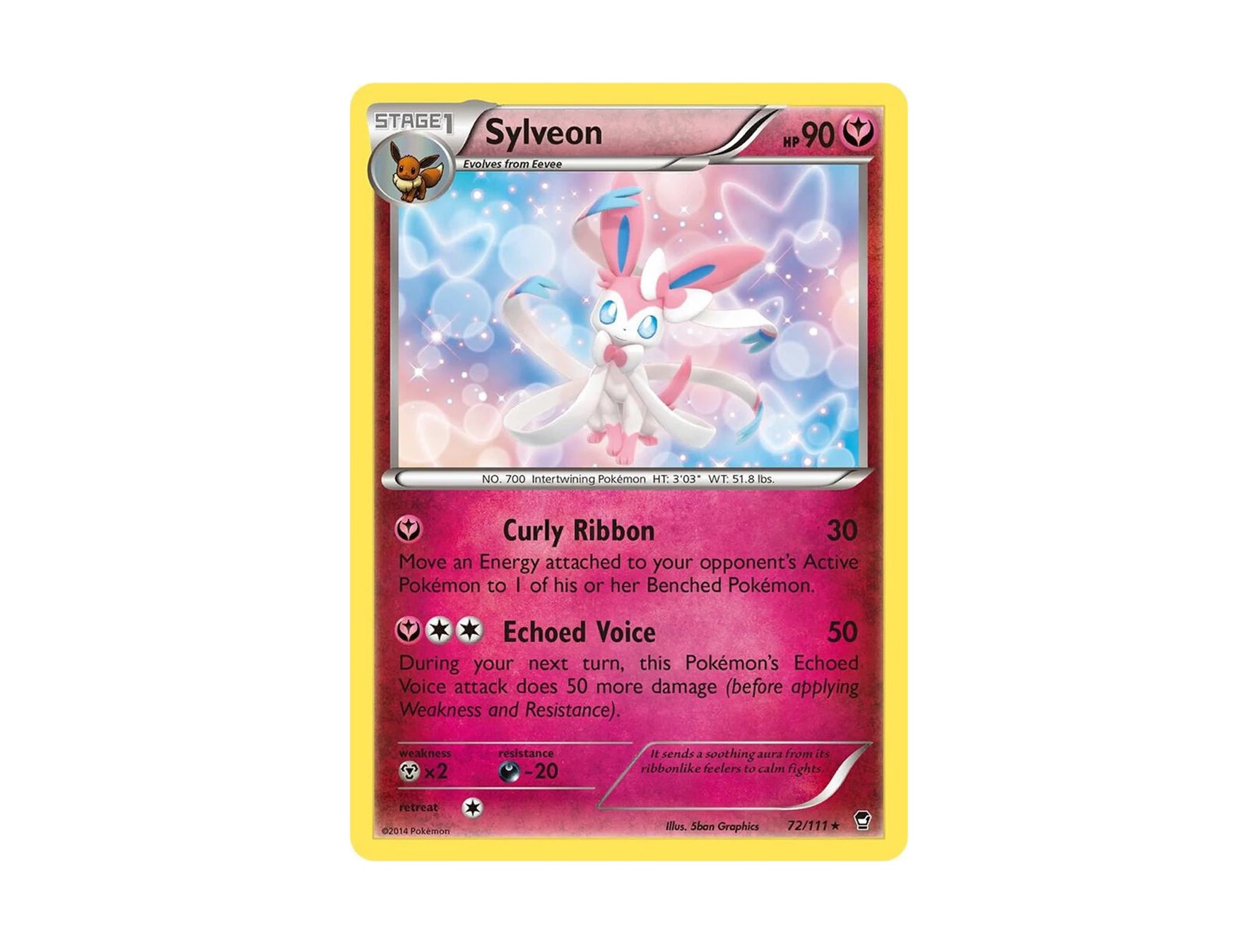 Sylveon 72/111 - Cracked Ice - XY - Furious Fists (FFI) - Pokemon TCG 