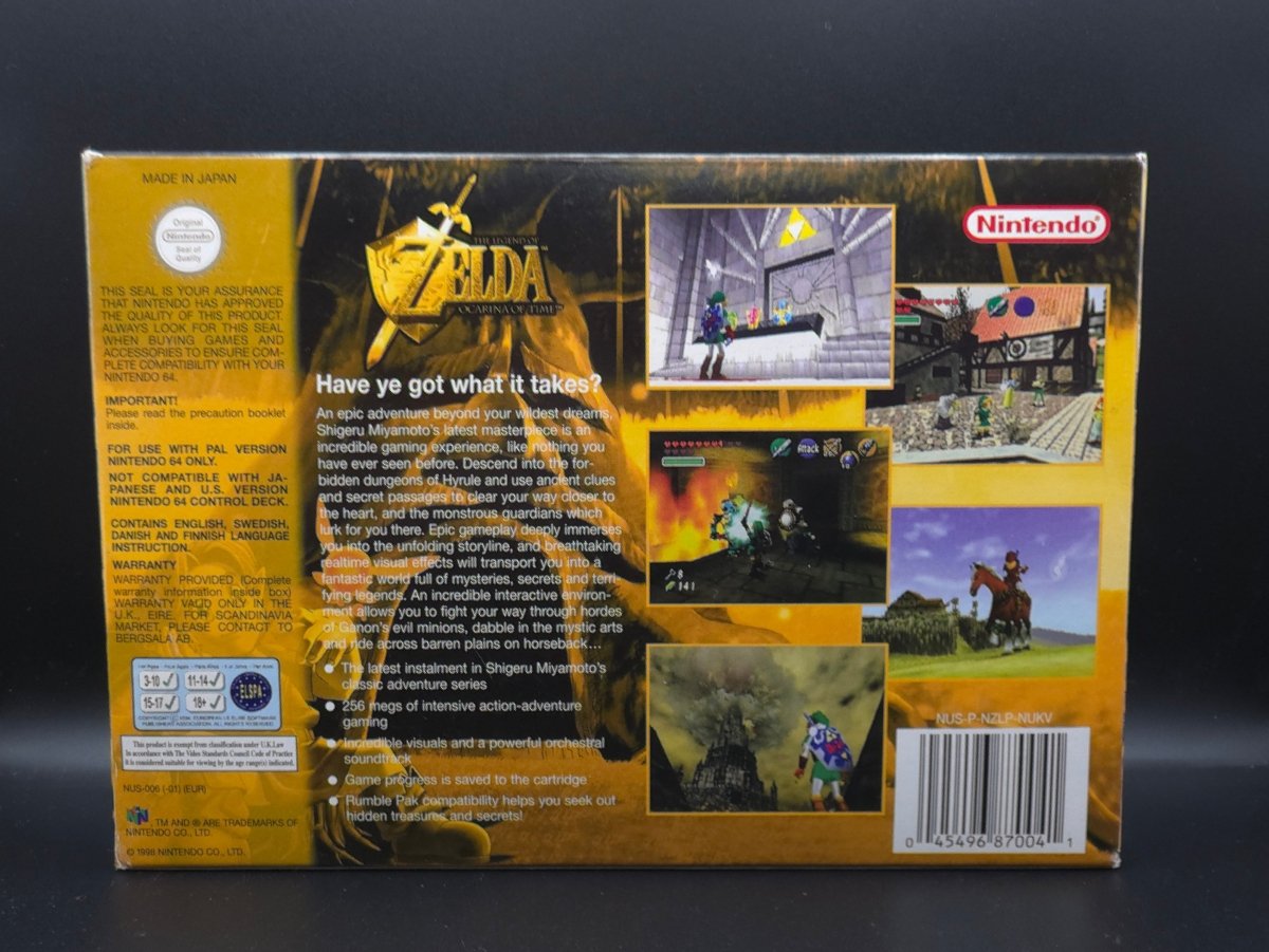 The Legend of Zelda: Ocarina of Time (N64) (PAL) (Komplett/CIB) (Begagnat) - Pennybridge Collectibles