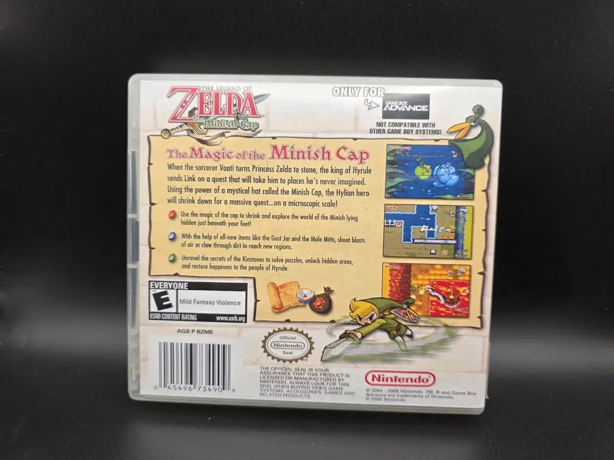 The Legend of Zelda: The Minish Cap (GBA) (PAL) (Custom Case) (Begagnat) - Pennybridge Collectibles