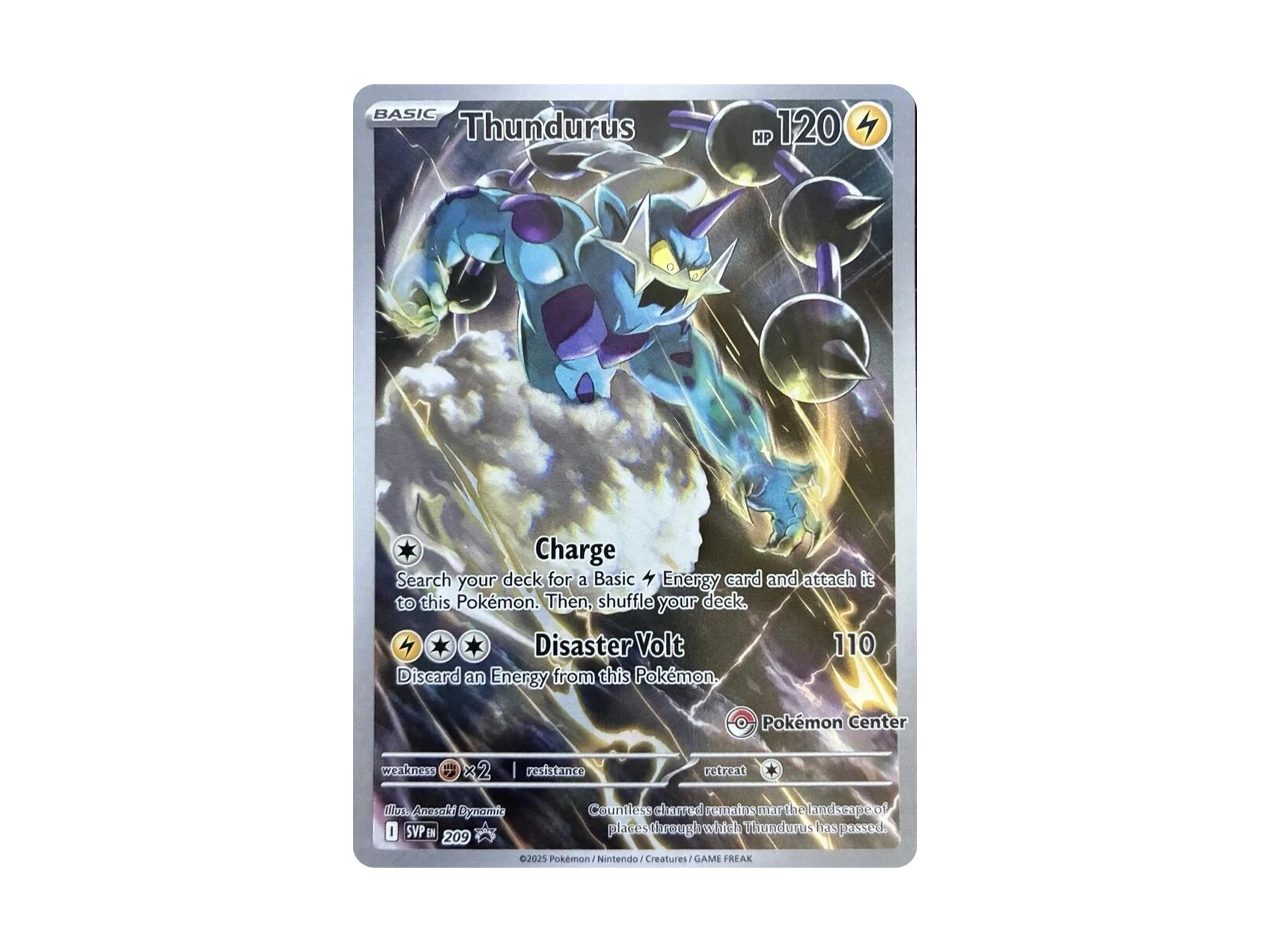 Thundurus - 209 (Pokemon Center Exclusive) - SV: Scarlet &amp; Violet Promo Cards (SVP) - Pokemon TCG