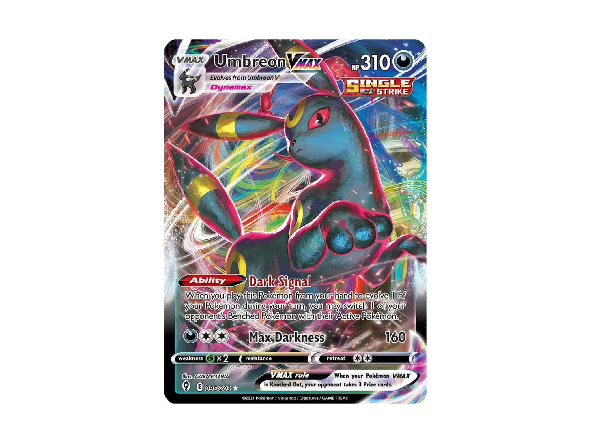 Umbreon VMAX 095/203 - SWSH07: Evolving Skies (SWSH07) - Pokemon TCG
