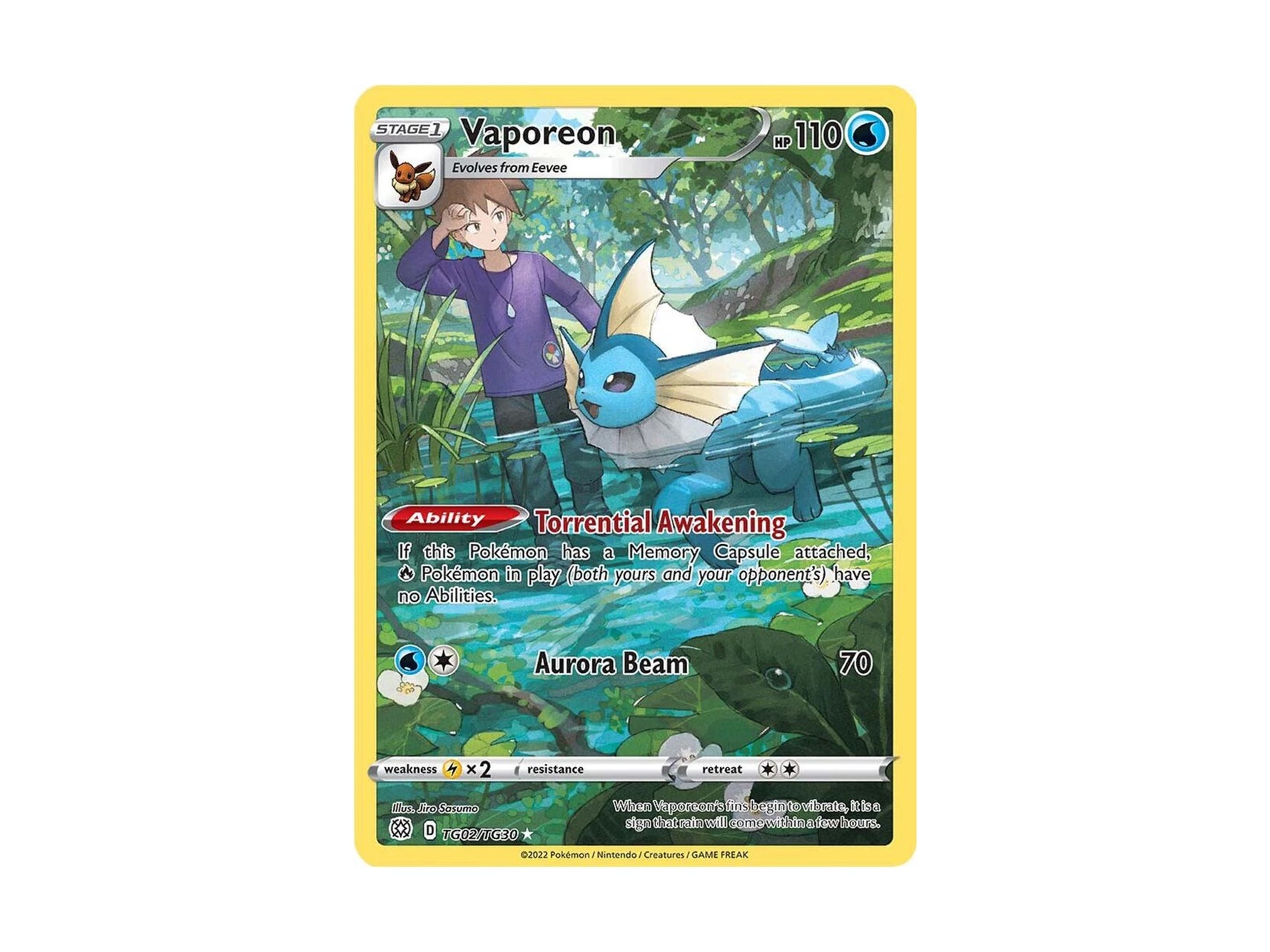 Vaporeon TG02/TG30 - SWSH09: Brilliant Stars Trainer Gallery (SWSH09:T) - Pokémon TCG 