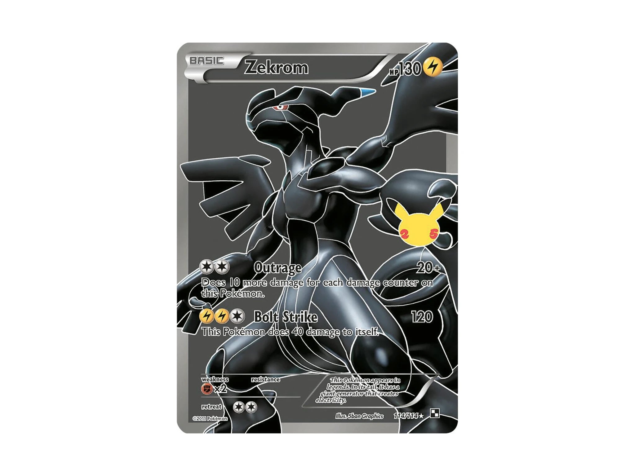Zekrom 114/114 - Celebrations: Classic Collection (CCC) - Pokemon TCG 